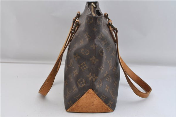 Authentic Louis Vuitton Monogram Cabas Piano Shoulder Tote Bag M51148 LV 2338F