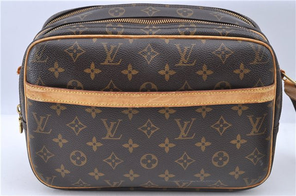 Auth Louis Vuitton Monogram Reporter PM Shoulder Cross Bag M45254 Junk 2339B