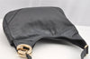 Authentic GUCCI Guccissima Charlotte Shoulder Bag GG Leather 203503 Black 2340I