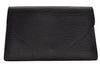 Authentic Louis Vuitton Epi Arts Deco Clutch Hand Bag Black M52632 LV 2341I
