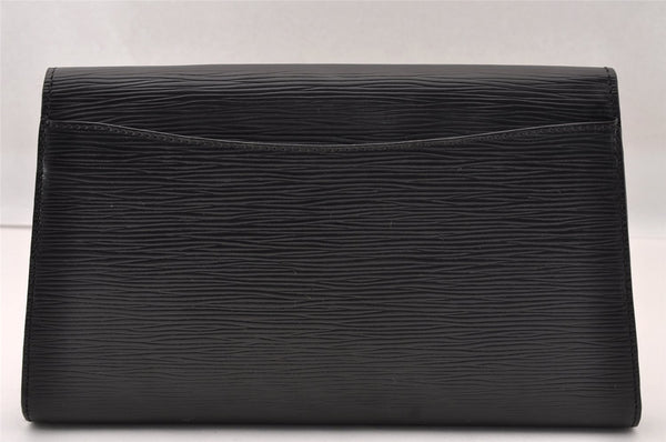 Authentic Louis Vuitton Epi Arts Deco Clutch Hand Bag Black M52632 LV 2341I