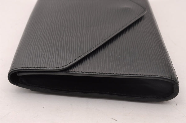 Authentic Louis Vuitton Epi Arts Deco Clutch Hand Bag Black M52632 LV 2341I