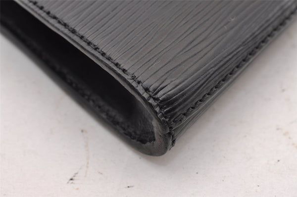 Authentic Louis Vuitton Epi Arts Deco Clutch Hand Bag Black M52632 LV 2341I