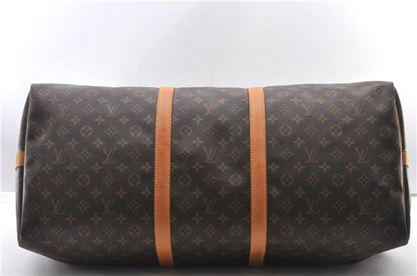 Authentic Louis Vuitton Monogram Keepall Bandouliere 60 M41412 Boston Bag 2342F