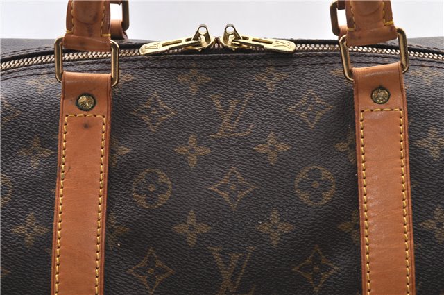 Authentic Louis Vuitton Monogram Keepall Bandouliere 60 M41412 Boston Bag 2342F