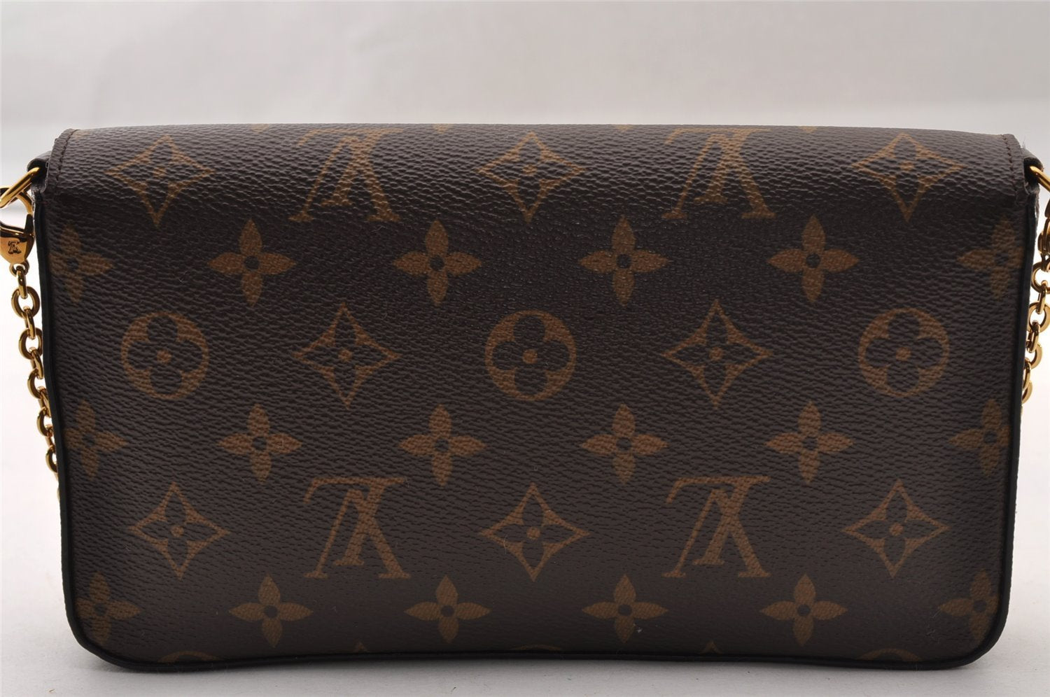 Authentic Louis Vuitton Monogram Pochette Felicie Shoulder Bag M61276 LV 2342I