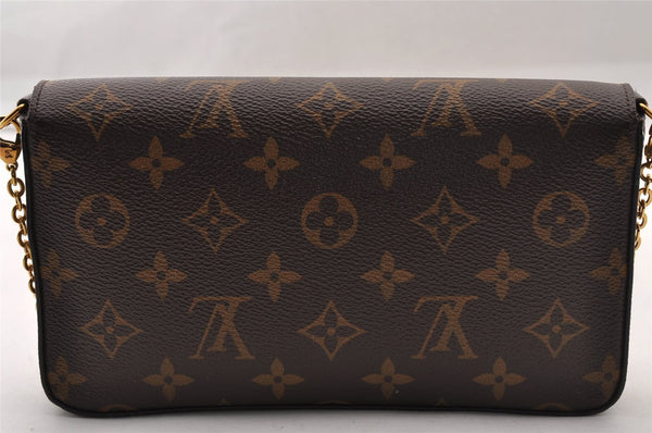 Authentic Louis Vuitton Monogram Pochette Felicie Shoulder Bag M61276 LV 2342I