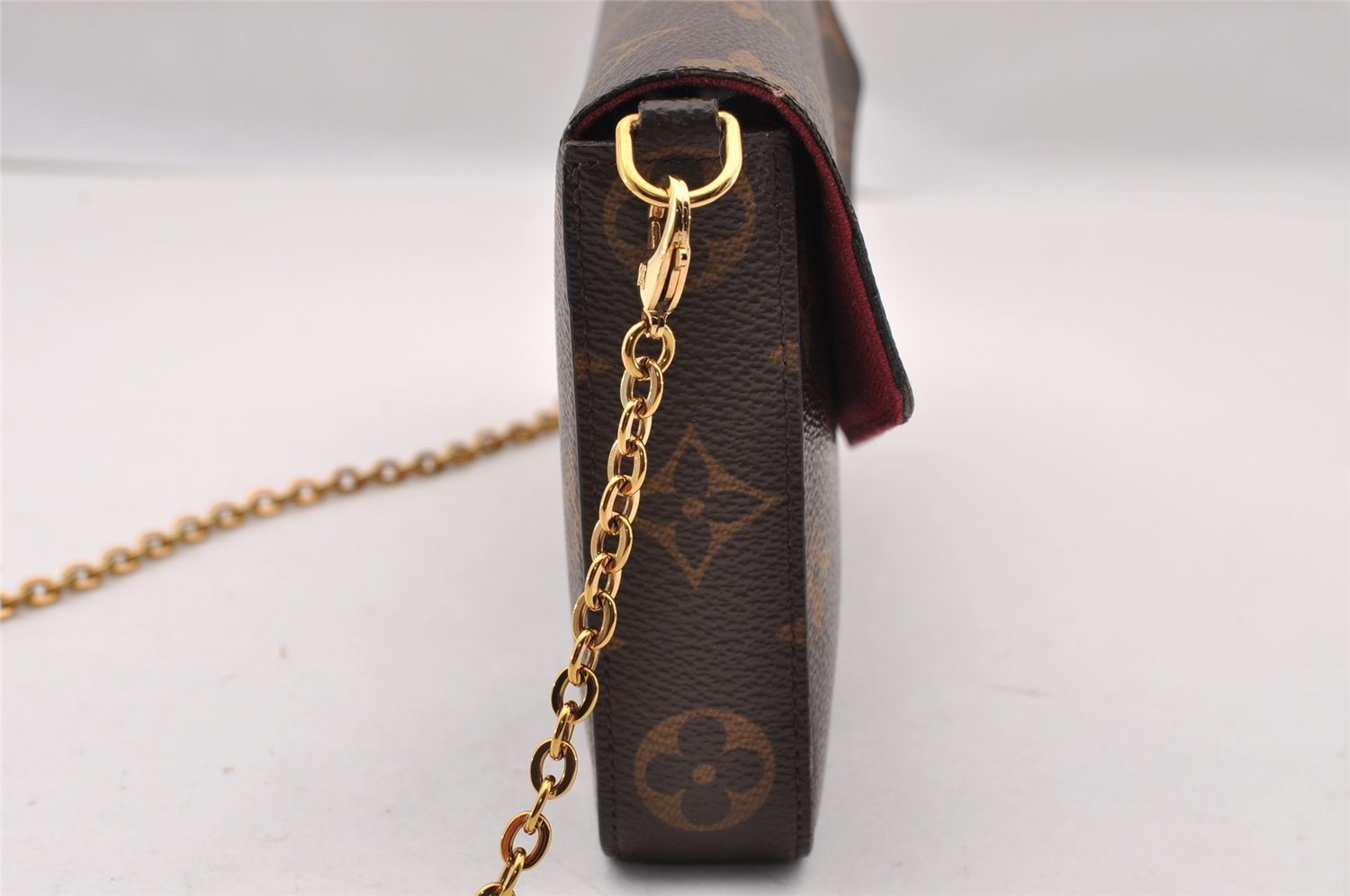 Authentic Louis Vuitton Monogram Pochette Felicie Shoulder Bag M61276 LV 2342I