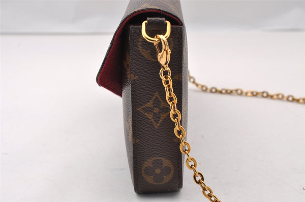 Authentic Louis Vuitton Monogram Pochette Felicie Shoulder Bag M61276 LV 2342I