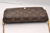 Authentic Louis Vuitton Monogram Pochette Felicie Shoulder Bag M61276 LV 2342I