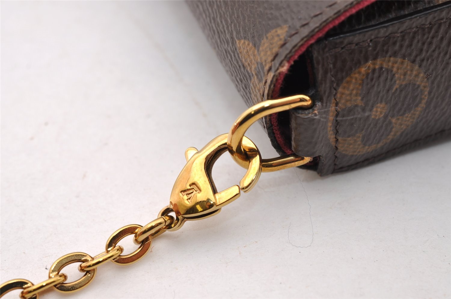 Authentic Louis Vuitton Monogram Pochette Felicie Shoulder Bag M61276 LV 2342I