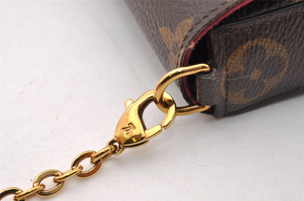 Authentic Louis Vuitton Monogram Pochette Felicie Shoulder Bag M61276 LV 2342I