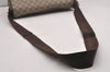 Authentic GUCCI Shoulder Cross Body Bag GG PVC Leather 201732 Brown 2343I