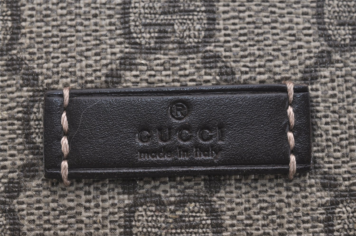 Authentic GUCCI Shoulder Cross Body Bag GG PVC Leather 201732 Brown 2343I