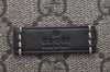 Authentic GUCCI Shoulder Cross Body Bag GG PVC Leather 201732 Brown 2343I