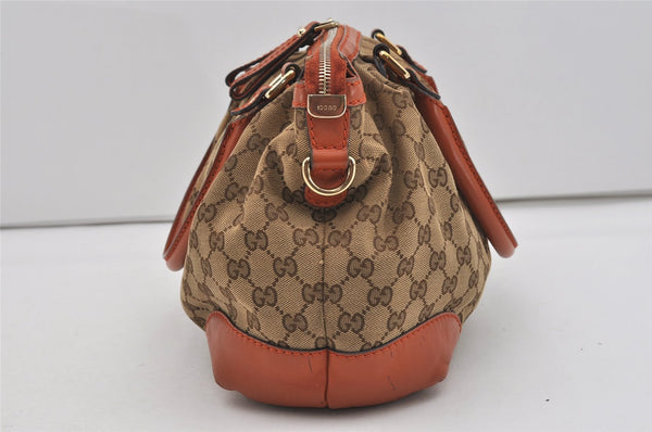 Authentic GUCCI Sukey 2Way Tote Hand Bag GG Canvas Leather 247902 Brown 2344I