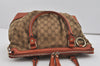 Authentic GUCCI Sukey 2Way Tote Hand Bag GG Canvas Leather 247902 Brown 2344I