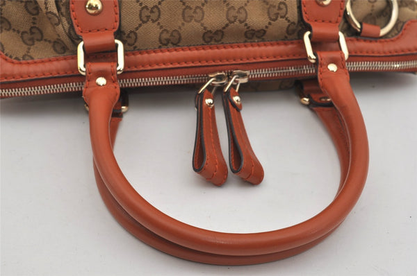 Authentic GUCCI Sukey 2Way Tote Hand Bag GG Canvas Leather 247902 Brown 2344I