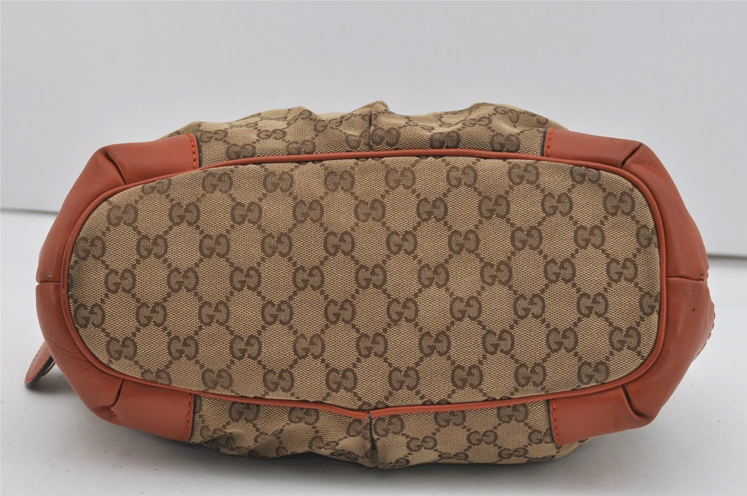 Authentic GUCCI Sukey 2Way Tote Hand Bag GG Canvas Leather 247902 Brown 2344I