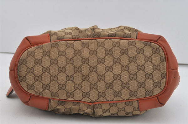 Authentic GUCCI Sukey 2Way Tote Hand Bag GG Canvas Leather 247902 Brown 2344I