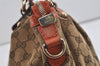 Authentic GUCCI Sukey 2Way Tote Hand Bag GG Canvas Leather 247902 Brown 2344I