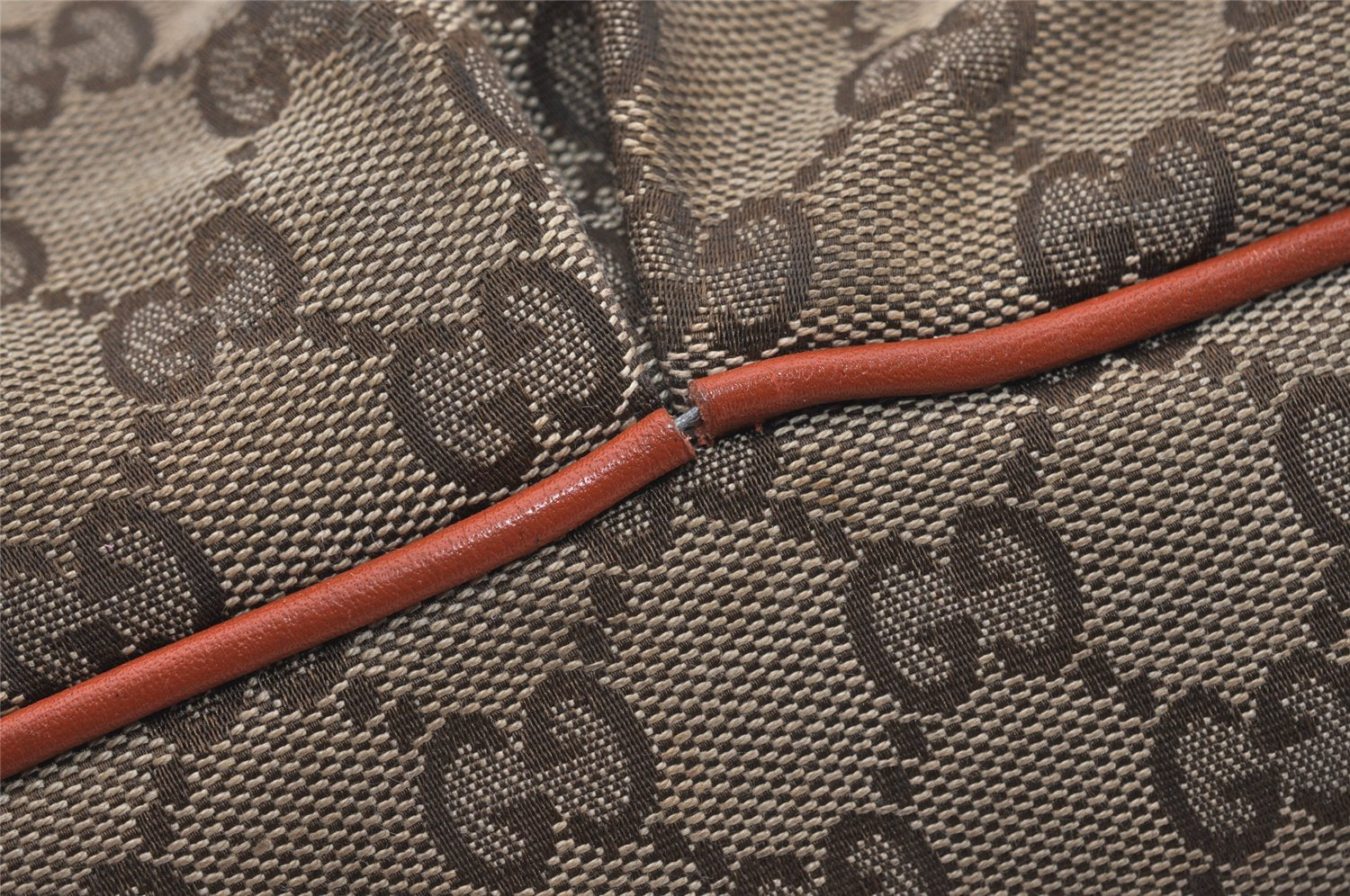 Authentic GUCCI Sukey 2Way Tote Hand Bag GG Canvas Leather 247902 Brown 2344I