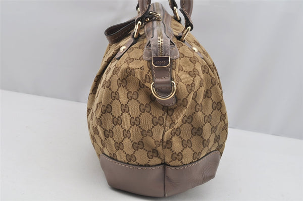 Authentic GUCCI Sukey 2Way Tote Hand Bag GG Canvas Leather 247902 Brown 2345I
