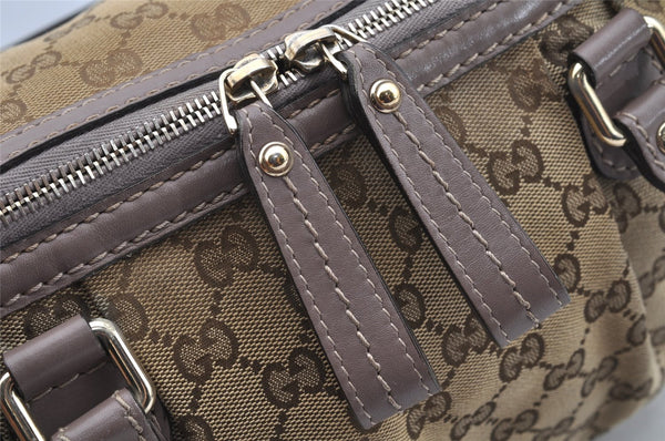 Authentic GUCCI Sukey 2Way Tote Hand Bag GG Canvas Leather 247902 Brown 2345I