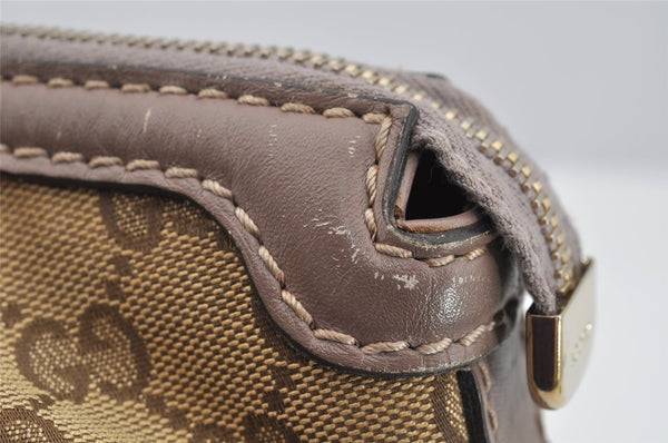 Authentic GUCCI Sukey 2Way Tote Hand Bag GG Canvas Leather 247902 Brown 2345I