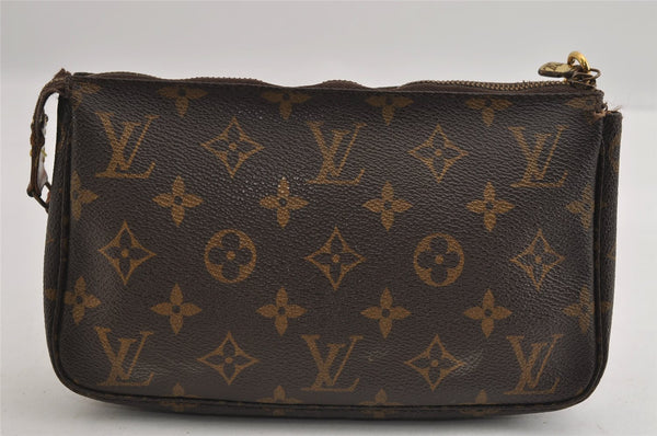 Authentic Louis Vuitton Monogram Pochette Accessoires Pouch M51980 LV 2347I