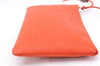 Authentic GUCCI Bamboo Tassel Clutch Hand Bag Purse Leather 449652 Orange 2348E