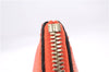 Authentic GUCCI Bamboo Tassel Clutch Hand Bag Purse Leather 449652 Orange 2348E