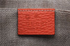Authentic GUCCI Bamboo Tassel Clutch Hand Bag Purse Leather 449652 Orange 2348E