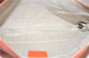 Authentic GUCCI Bamboo Tassel Clutch Hand Bag Purse Leather 449652 Orange 2348E