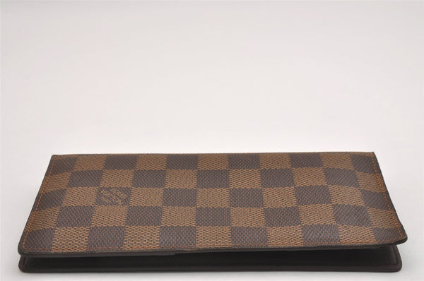 Authentic Louis Vuitton Damier Porte Valeurs Cartes Credit N61823 Wallet 2349I