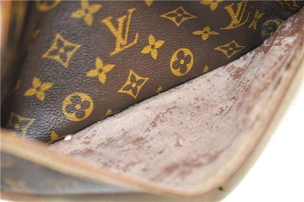 Auth Louis Vuitton Monogram Trocadero 27 Shoulder Cross Bag M51274 LV Junk 2350D