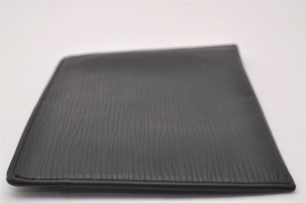 Authentic Louis Vuitton Epi Card Case Purse Black LV 2351I