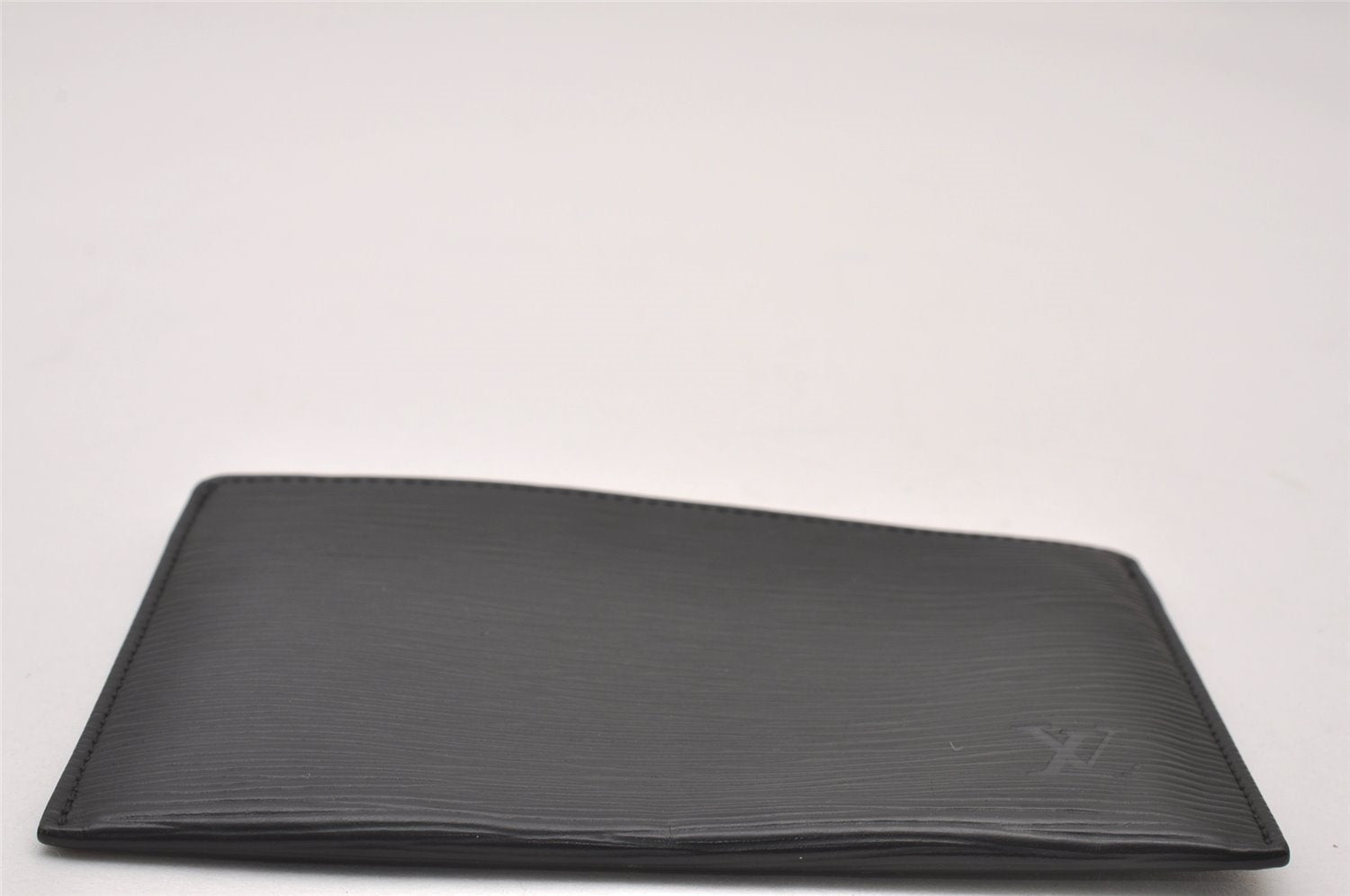 Authentic Louis Vuitton Epi Card Case Purse Black LV 2351I
