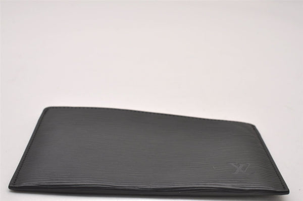 Authentic Louis Vuitton Epi Card Case Purse Black LV 2351I