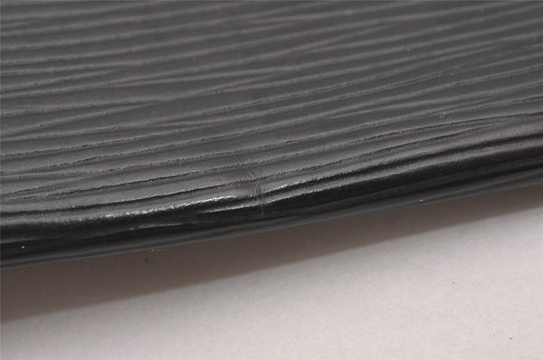 Authentic Louis Vuitton Epi Card Case Purse Black LV 2351I
