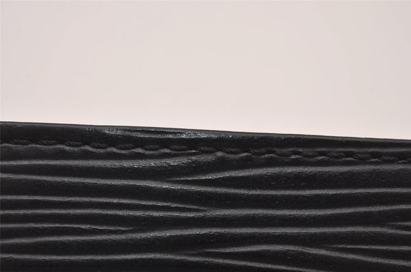 Authentic Louis Vuitton Epi Card Case Purse Black LV 2351I