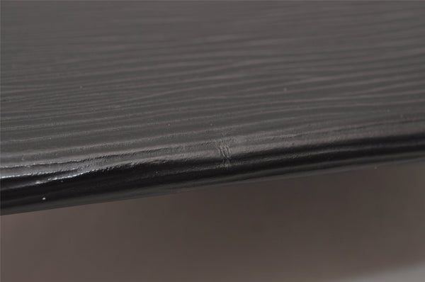 Authentic Louis Vuitton Epi Card Case Purse Black LV 2351I