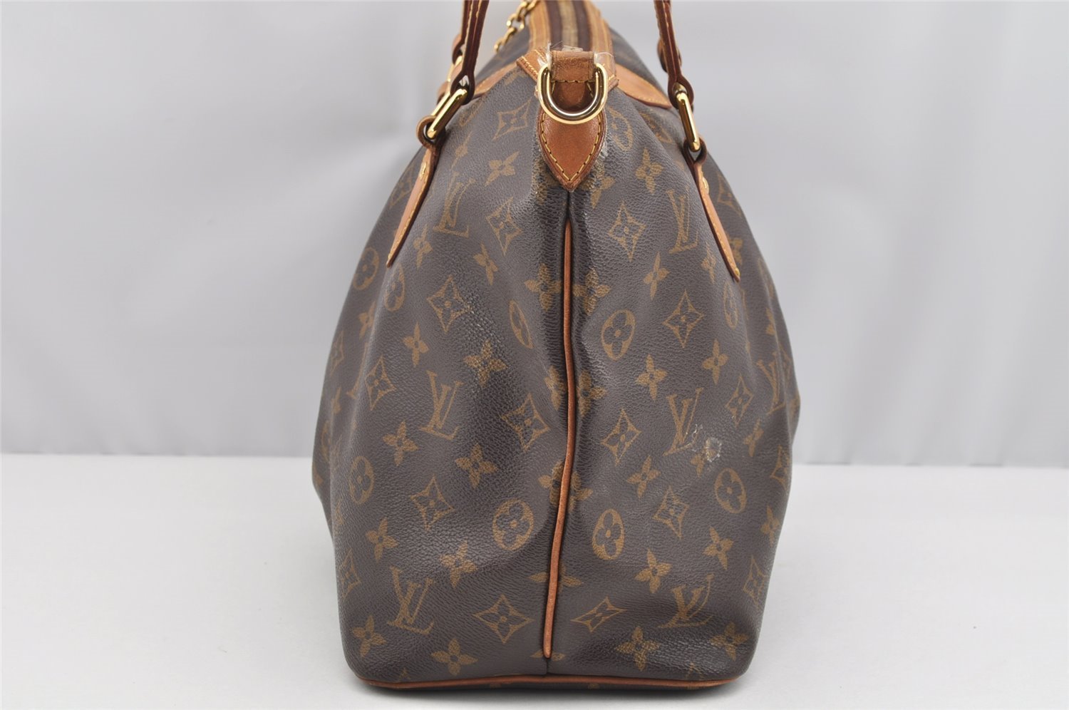Authentic Louis Vuitton Monogram Palermo PM Shoulder Tote Bag M40145 LV 2352I