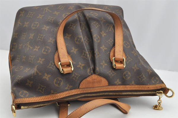 Authentic Louis Vuitton Monogram Palermo PM Shoulder Tote Bag M40145 LV 2352I