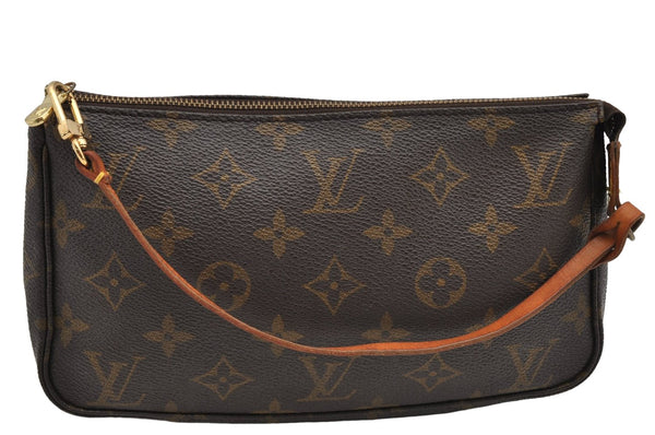 Authentic Louis Vuitton Monogram Pochette Accessoires Pouch M51980 LV 2353F