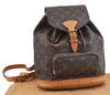 Authentic Louis Vuitton Monogram Montsouris MM Backpack M51136 LV 2354F
