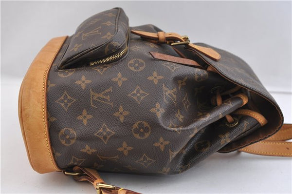 Authentic Louis Vuitton Monogram Montsouris MM Backpack M51136 LV 2354F