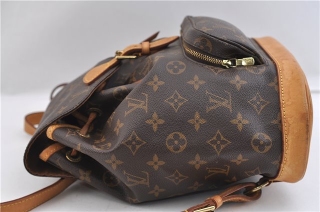 Authentic Louis Vuitton Monogram Montsouris MM Backpack M51136 LV 2354F