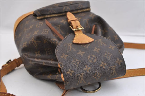 Authentic Louis Vuitton Monogram Montsouris MM Backpack M51136 LV 2354F