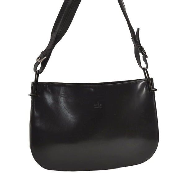 Authentic GUCCI Vintage Shoulder Bag Purse Leather 0013193 Brown 2354I